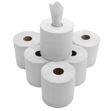 12x Centre Feed Embossed 2Ply Paper Towels Tissue 375 Sheet Per Roll 150m x195mm