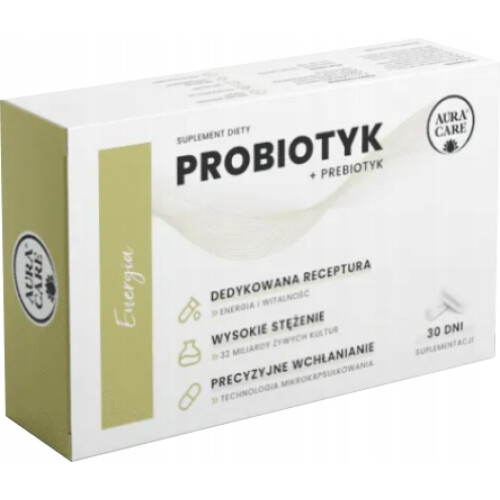 Aura Care Probiotyk - Energia 30 kapsułek