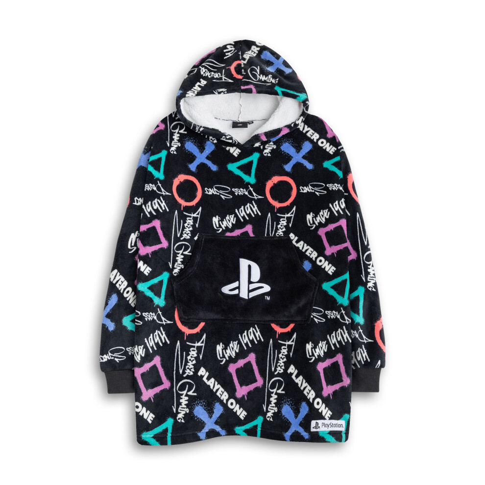 Playstation Blanket Hoodie (Boys Black)