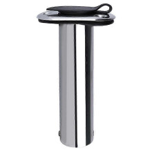 (90 Degree, Silver) 90 Degree Fishing Pole Stand Stainless Steel Embedded Mount Fishing Rod Holder compatible with Boat Accessories Marine