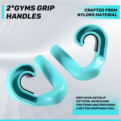 2pcs Fitness Hook Handle Grip Pulls  Resistance Band Handle Cable Machine Attachments for Strength Training Pulls 1