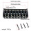 8 String Guitar Fixed Bridge Hardtail Bridges for Electric Guitar Replacement Part 7