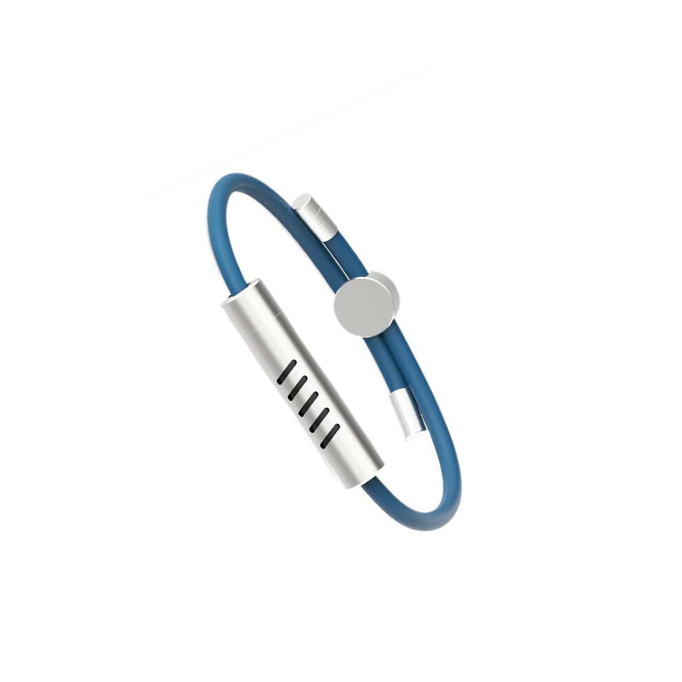 Gopatriot Memory (Blue) Silicone Mosquito Repellent Bracelet With 6 Replacement Sticks For Adults, Kids & Babies