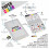 Placa de Desenvolvimento M5Paper Color ESP32S3 PaperColor SPECTRA 6 e Ink Display Dev Board de 4 Polegadas, 600 X 400 3