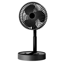 (Electric, Black) Silent floor fan for dorm with 3 speed settings