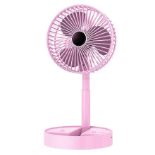 (1200mAh, Pink) Silent floor fan for dorm with 3 speed settings