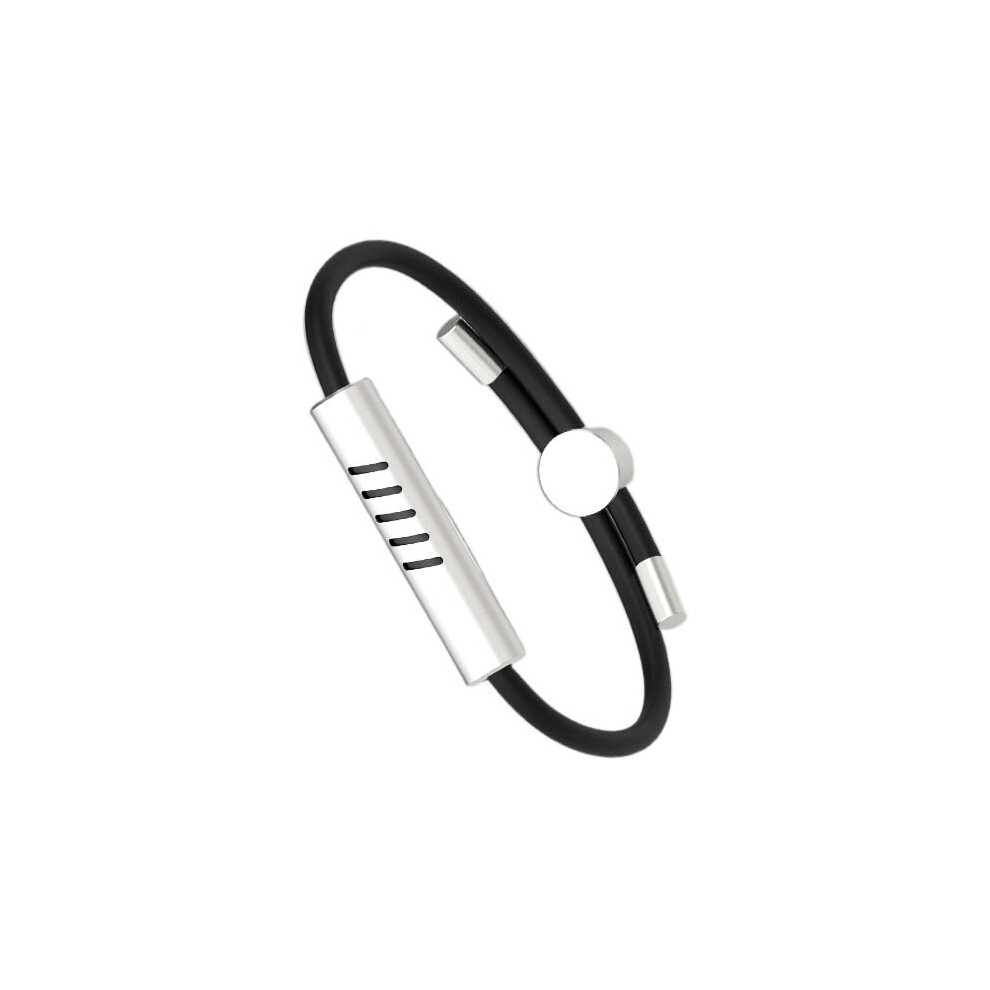 Gopatriot Memory (Black) Silicone Mosquito Repellent Bracelet With 6 Replacement Sticks For Adults, Kids & Babies