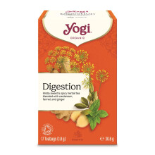 Yogi Tea Organic Digestion Herbal Tea 17 Teabags 30.6g