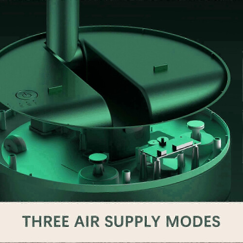 (Electric, Black) Silent floor fan for dorm with 3 speed settings 1