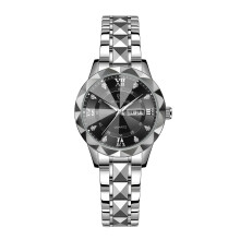 (Double Calendar Gold Face (Intermediate Gold Strap)) Premium New Luxury Women Quartz Watch, Luminous Waterproof Elegant Ladies Wristwatch