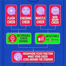 Versie van Kindervoetbalwedstrijd met Microfoon, Cheerleading, Verlichting, Muziek en Stickers