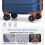 5 PCS Suitcase Set, 20+24+28+Backpack+Toiletry Bag 8
