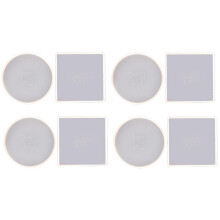 8 Pack Round and Square Shape Coaster Base Silicone Mold Resin Molds Epoxy UV DIY Resin Home Decoration Tools