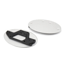 Silberfarbener Motorrad-Seitennummernschild-Schutz für XSR700 XSR 700 2021-2023 XSR900 XSR 900 2022 2023 (Rechts)
