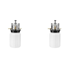 2X Vakuumpumpe Öl Topf 500Ml Melkmaschine Kunststoff Öl Kanne für Kuh Schafe Ziege Melken Maschine Zubehör