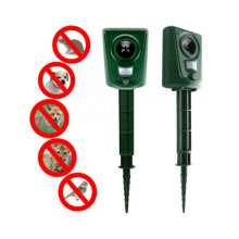 Ultrasonique Batterie Cat Dog Repeller Fox Pest Scarer Deterrent PIR Sensor