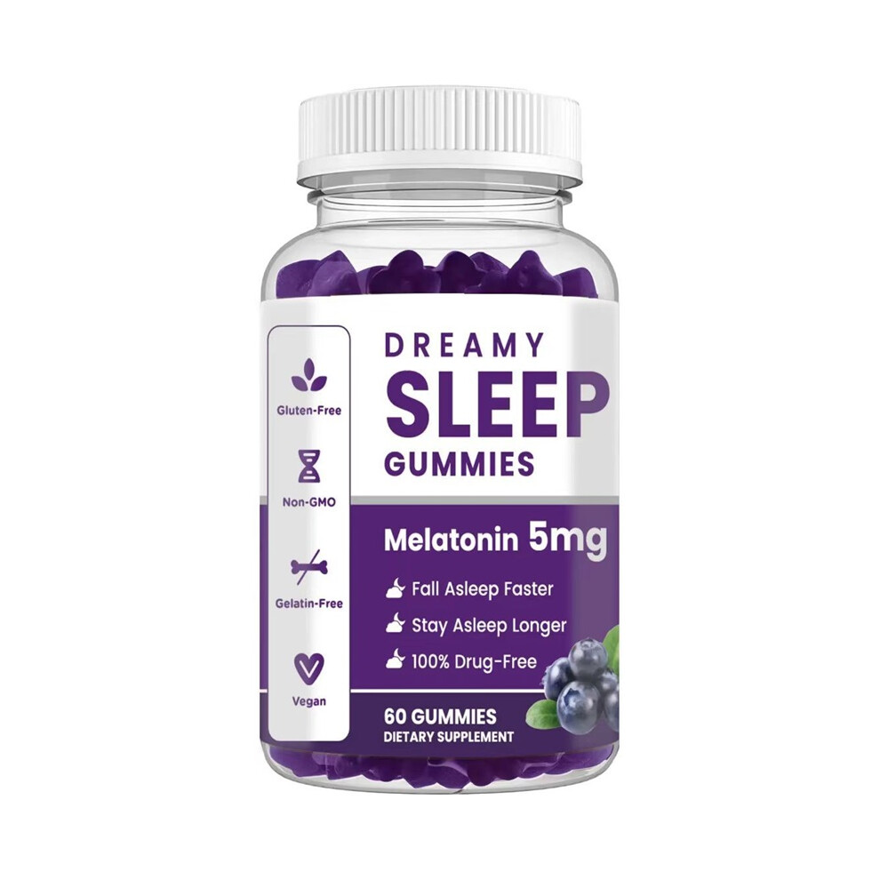 (2PCS) Dreamy Sleep Gummies, 5mg Melatonin, Fall Asleep Faster, ,60 Count
