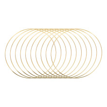10 Pcs 30 cm Large Metal Garland Garland Tassel Gold Ring DIY Wedding Wreath Decoration, Dream and Wall Hanging Crafts