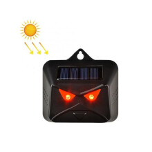 Répulsif nocturne pour animaux à flash solaire haute fréquence (Hibou noir)