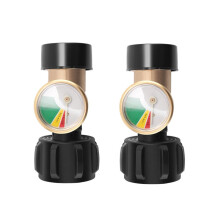 2 Pcs RV Propane Tank Gauge Level Indicator Gas Pressure Meter with Type 1 Connection,Upgraded Propane Leak Detector