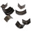 Leather  Tools Corner Round Hand Cutter Punch Leather Handmade  Tools Punching Hand 10Pcs Belt  Oval Shape 1