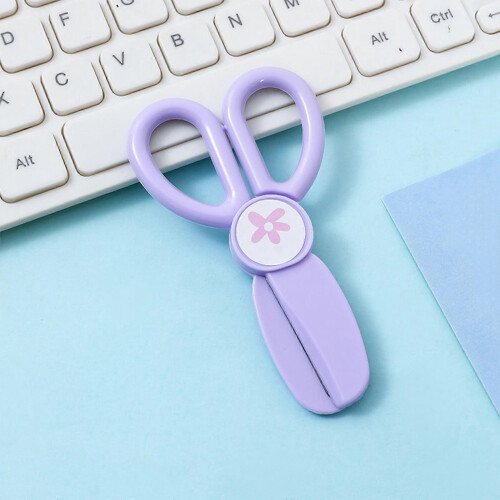 Safe Scissors, Non-Injury Plastic Scissors with Rounded Tip, Ergonomic Handle, Labor-Saving Paper Cutting Scissors for Home Use 2