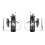 2Pcs Metal Mounting Rack with Drum Strap & Adapter for Repair Replacement Accessories 1