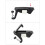12Pcs Compression  Lock Zinc Alloy Flush Lever  Adjustable Grip Range 0.04 Inch-0.94 Inch 5