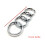 ( Silver, 285mm) Audi Rings Logo Front Grill & Rear Trunk Emblem 1
