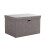Foldable Linen Fabric Storage Bin with Lid 1