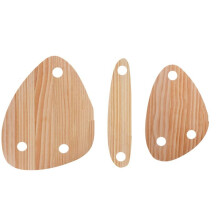 Plateau de Service pour DéCoration de Bouteille de Vin 3 PièCes, Planche de Service Plate pour Charcuterie en Bois, Fromage Flottant pour FêTe