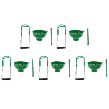 5X Canning Kit Jar Lifter Wide Mouth Canning Funnel Lid Wand for Canning Jars Anti-Scald Kitchen Tools(3Pcs,Green)