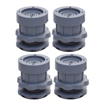 4PC Einstellbare Heben Waschmaschine Anti-Vibrations-Pad Schock Rutschfeste FüßE Matte KüHlschrank BodenmöBelschutz-Grau