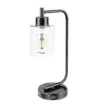 Indrial D Table Lamp E26 Bulb Dual Usb Port,iron Bedside Desk S for Bed ,us Plug