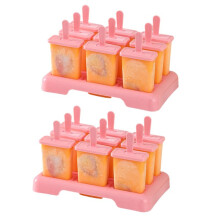 Eiscreme-Form für Eis Am Stiel, DIY-Eiscreme-Maschine, Eisform für Eis Am Stiel, Eiswürfelschale, Küchenhelfer, Rosa