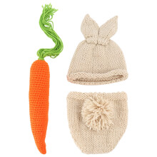Neugeborenes Baby Fotografie Requisiten Infant Junge MäDchen Knit Rabbit Foto AusrüStung
