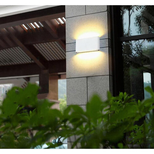 3000K Waterproof LED Up Down Wall Lamp Light Warm White 12W White 2