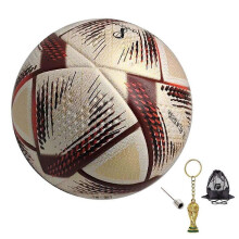 2022 Qatar Brown World Cup Soccer Ball for Training with Ball Bag, Keychain, Gift