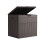 Living And Home 126L PP Garden Storage Box with Combination Padlock, Brown Rattan Texture 4