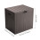 Living And Home 126L PP Garden Storage Box with Combination Padlock, Brown Rattan Texture 6