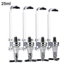 (25ml) 25/30/45ml Wall Mounted Stand 4 Bottle Beer Wine Dispenser Home Bar Pourer Rack