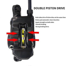 (A1-160mm) Zoom Hb-870 Hb-875 2 Pistons Bicycle Hydraulic Brake Mountain Bike Disc Brake Front 800mm / Rear 1400mm Mtb Brakes Hydraulic Set