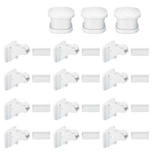 30 Pcs Magnetic Cabinet Drawer Cupboard Lock Child Proof Kit