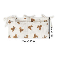 (bear) Upgrades Hangings Storage Bag for Baby Efficient Storage Solution Storage Pockets Organize Diapers & Toy Teetehrs