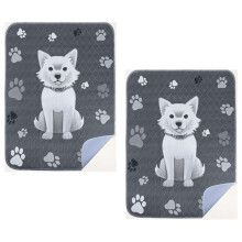 Reusable Puppy Pads 2 Pack 36inchx41inch Washable PeePads for Dogs Training, Super Absorbent Wee Wee Dog PeePads