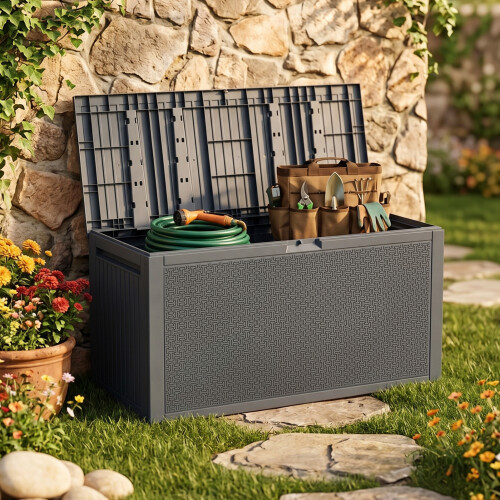 Living And Home 340L PP Garden Storage Box 1