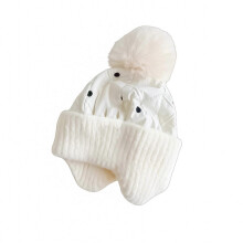 (White) Infant Ear Protections Hat Toddler Soft Plush Ear Guards Hat Stylish Baby Ear Protectings Hat with Not Slip Designings White