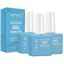 3PCS Aliver Nail Polish Remover Soak Off Magic Varnish Gel Acrylic Cleaner 15ml