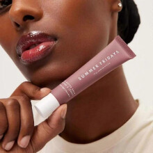 (Pink Sugar) Summer Fridays Tinted Lip Butter Balm - Vegan Lip Care for Instant Moisture, Shine & Hydration - Softens & Soothes Dry Lips