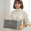 Foldable Linen Fabric Storage Bin with Lid 4